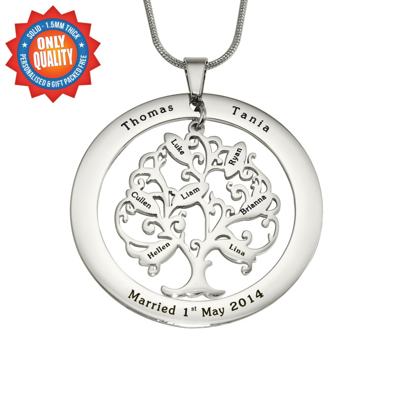 Tree of My Life Washer 7 Silver Pendant Silver Tree of My Life Washer 7 pendant