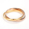 Three Tone Bangle Set Three-tone bangle set with silver, yellow gold and rose gold colours