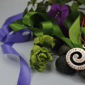 Personalised Swirls of Time Necklace Detail Personalised Swirls of Time necklace detail view