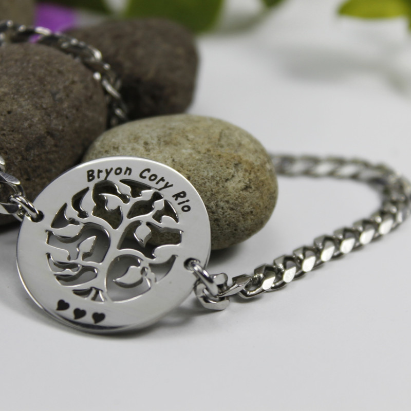 Personalised My Tree bracelet or anklet jewellery piece