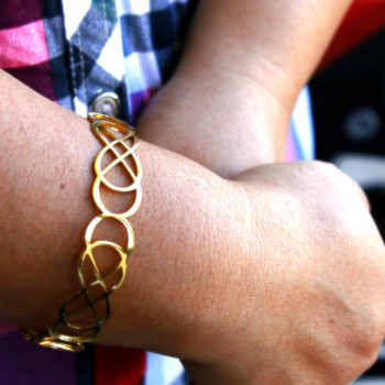 Personalised Endless Double Infinity Bangles