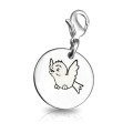 Personalised Bird Charm Personalised bird charm jewellery