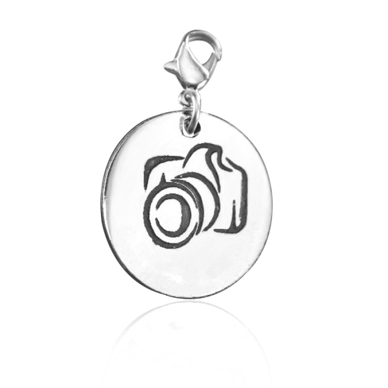 Personalised Camera Charm Personalised camera charm jewellery made to order