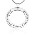 Circle of Trust Necklace Personalised Circle of Trust Necklace in a silver-coloured finish