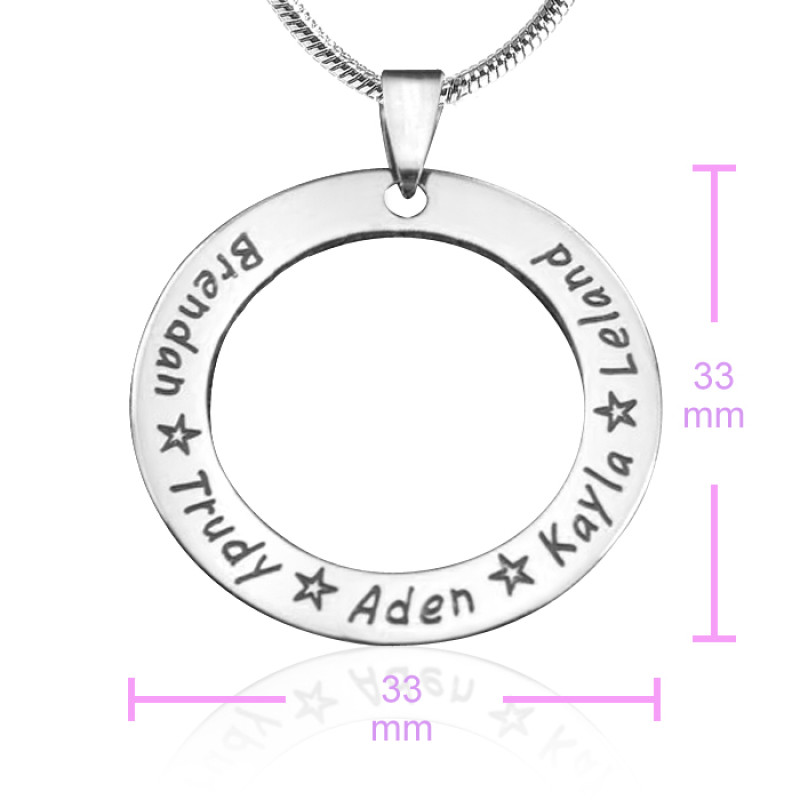 Circle of Trust Necklace Size Reference Size reference image for the Circle of Trust Necklace