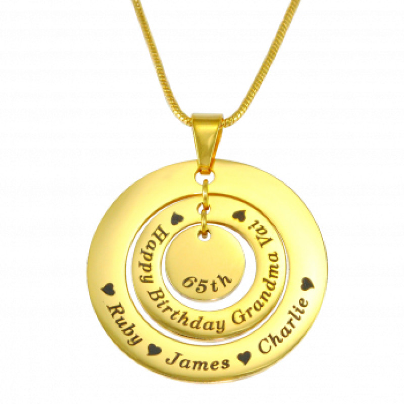 Personalised Circles of Love Necklace Personalised Circles of Love Necklace product image