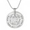Personalised Circles of Love Necklace Tree - Silver