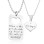 Personalised Dog Tag - Stolen Heart - Two Necklaces - Silver