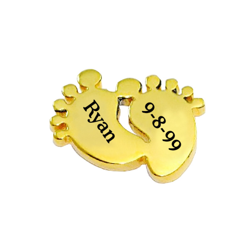 Personalised Feet Charm Dream Locket Personalised Feet Charm Dream Locket charm
