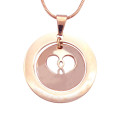 Rose Gold Infinity Dome Necklace Rose gold colour Personalised Infinity Dome Necklace