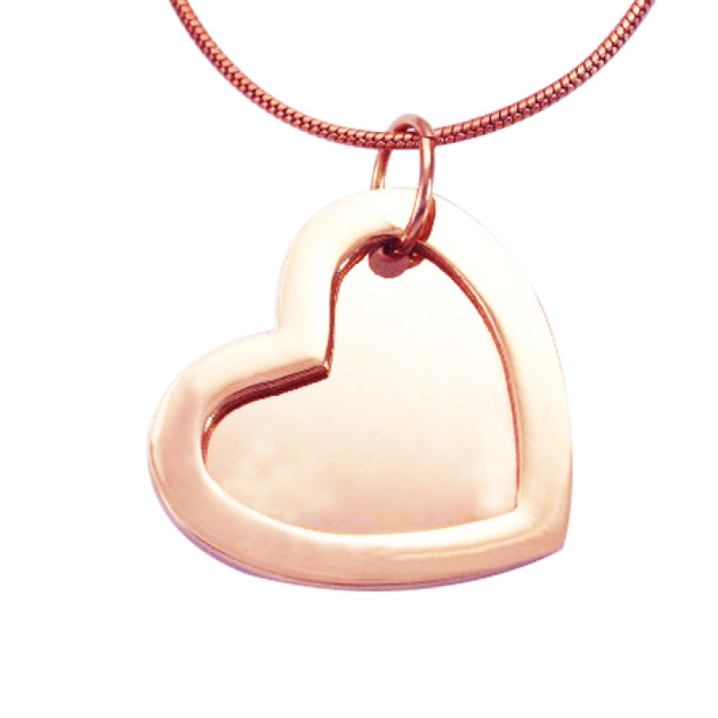 Personalised Love Forever Necklace - Rose Gold Personalised Love Forever Necklace in rose gold finish