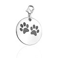 Personalised Paw Prints Charm Personalised Paw Prints Charm jewellery