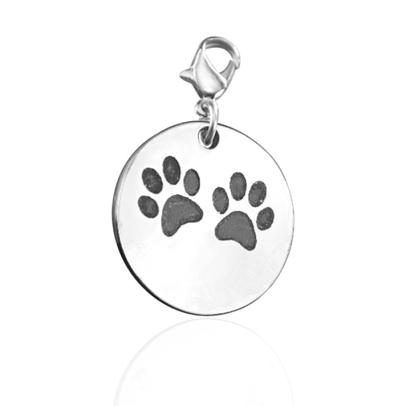 Personalised Paw Prints Charm Personalised Paw Prints Charm jewellery