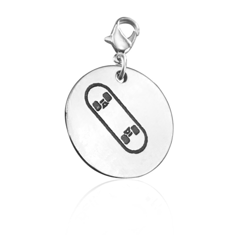 Personalised Skateboard Charm Personalised skateboard charm