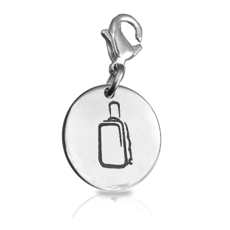 Personalised Suitcase Charm B Personalised Suitcase Charm B handmade jewellery charm