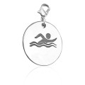 Personalised Swimmer Charm Personalised swimmer charm product image