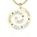 Gold Swirls of Time Necklace Gold Swirls of Time necklace pendant