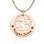 Personalised My Family Tree Single Disc - 18ct Rose Gold Plated