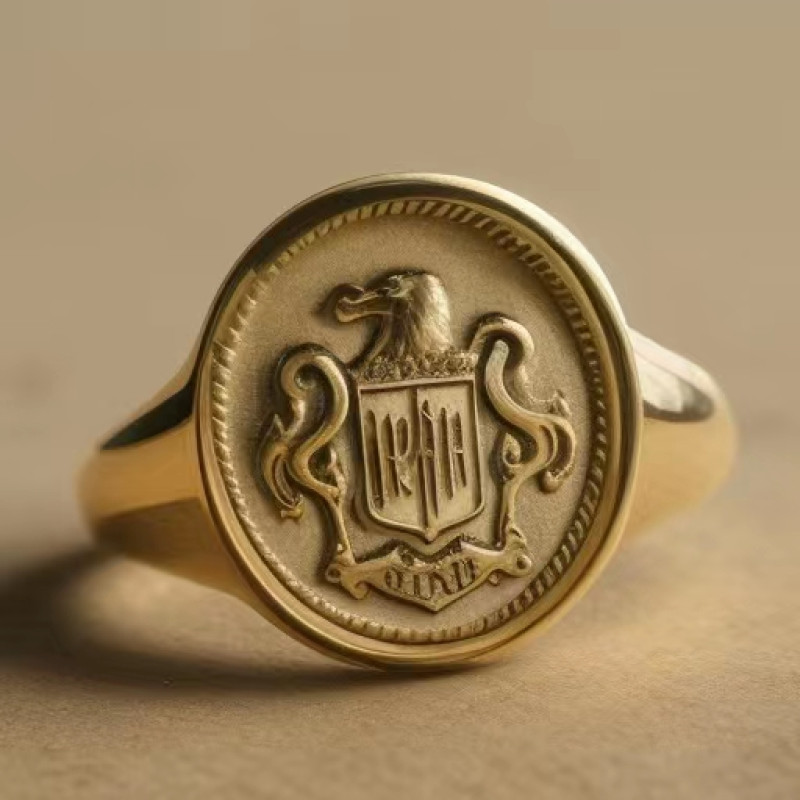 Personalised Family Crest Signet Ring Personalised family crest signet ring
