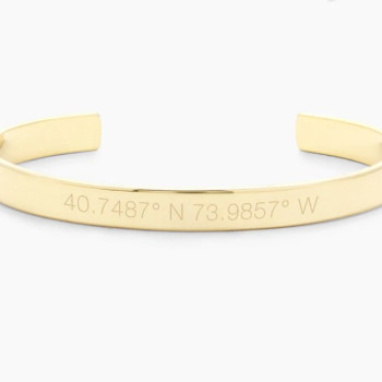 Coordinate Cuff Bracelet Bangle