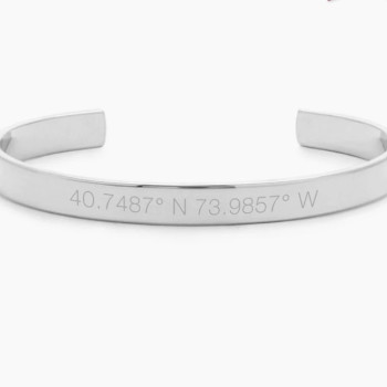 Coordinate Cuff Bracelet Bangle