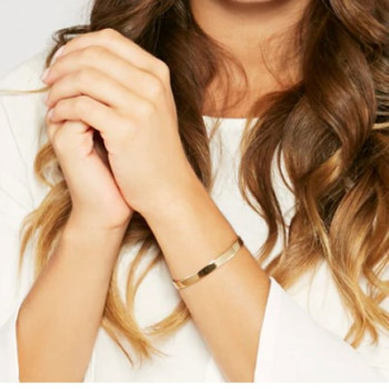 Roman Numeral Cuff Bracelet Bangle