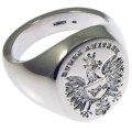 Personalised Family Crest Signet Ring Personalised family crest signet ring product image