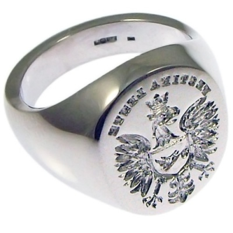 Personalised Family Crest Signet Ring Personalised family crest signet ring product image