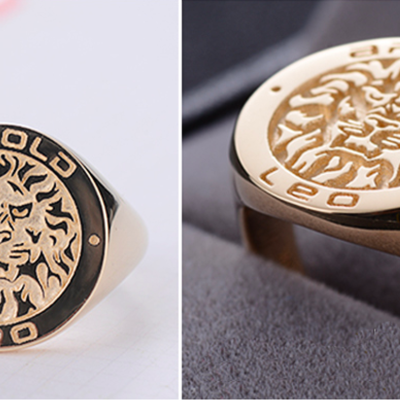 Custom Family Crest Signet Ring Custom family crest signet ring for engraved coat of arms design