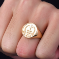 Custom Family Crest Signet Ring Custom family crest signet ring for engraved coat of arms design