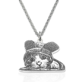 Personalized Pet Photo Sterling Silver Necklace Personalized pet photo pendant necklace with back engraving