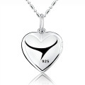 Personalised Open-Heart Photo Locket Necklace Personalised open-heart photo locket pendant necklace