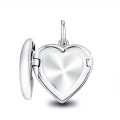 Personalised Open-Heart Photo Locket Necklace Personalised open-heart photo locket pendant necklace