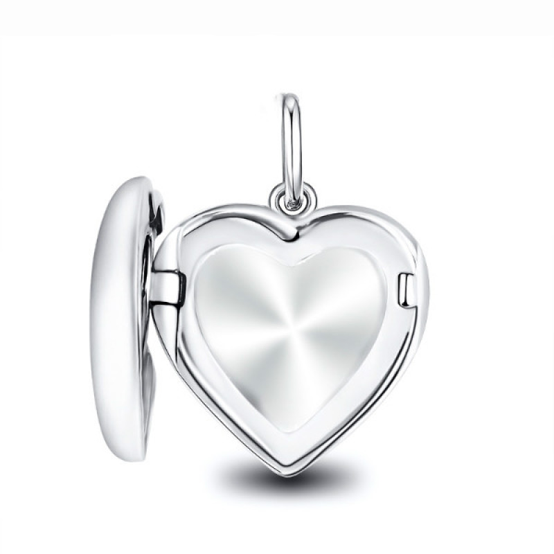 Personalised Open-Heart Photo Locket Necklace Personalised open-heart photo locket pendant necklace