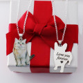 Personalised Pet Photo Necklace in Sterling Silver Personalised sterling silver pet photo necklace