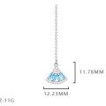 Tassel Fan Drop Earrings Tassel fan drop earrings in sterling silver and gold-plated silver
