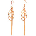 Geo Tassel Long Drop Earrings Long tassel drop earrings with geometric pendants