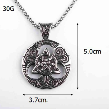 Viking Symbol Titanium Ireland Celtic Knot Necklace Gift For Men Viking Symbol Titanium Ireland Celtic Knot Necklace Gift For Men