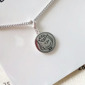 Custom Cartoon Character Engraved Pendant Necklace Custom cartoon character engraved sterling silver pendant necklace