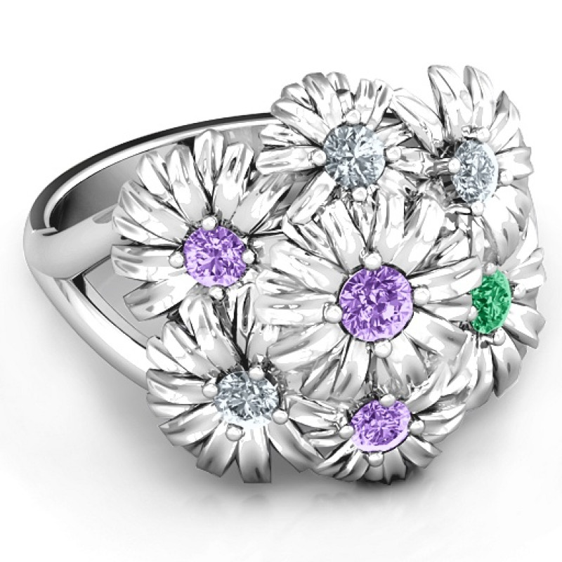 In Full Bloom Ring In Full Bloom Ring with a flower bouquet stone setting