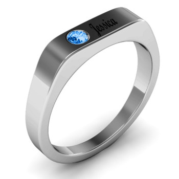 Soliloquy Stone and Name Ring Soliloquy Stone and Name Ring