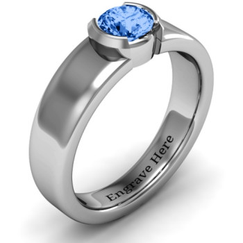 Spectacular Sophie Bezel Set Round Stone Ring Spectacular Sophie Bezel Set Round Stone Ring