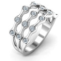 15 Stone Family Wave Ring 15 Stone Family Wave Ring product image