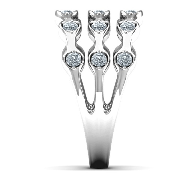 15 Stone Family Wave Ring 15 Stone Family Wave Ring product image
