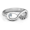 2014 Infinity Graduation Ring 2014 Infinity Ring with a round main stone