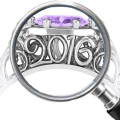 Personalized Vintage Graduation Ring Close-Up Personalized vintage graduation ring close-up