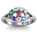 3 to 10 Stone Solar Ring 3 to 10 Stone Solar Ring with round stone setting