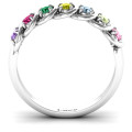 Six to nine stone halo ring product view