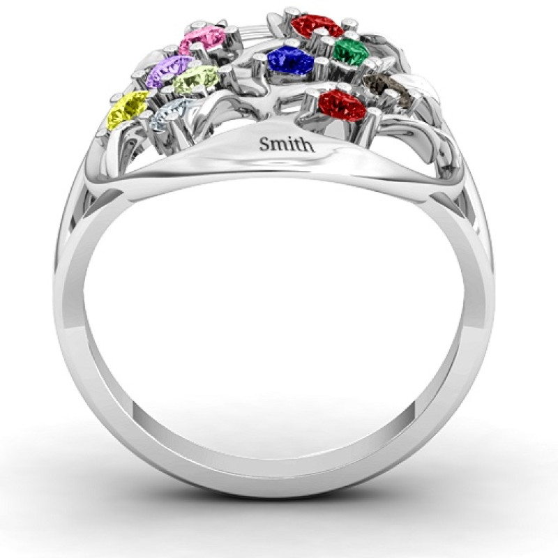 Oval Family Tree Ring product view Oval Family Tree Ring product view