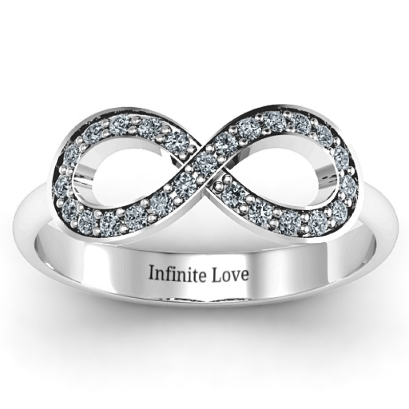 Accented Infinity Ring product view